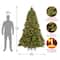 7.5 ft. Pre-lit Feel Real® Hinged Downswept Douglas Fir Artificial Christmas Tree, Clear Lights